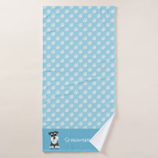 ZeeEW de Schnauzer Towel set Bad Handdoek (Badhanddoek)
