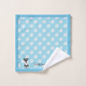 ZeeEW de Schnauzer Towel set Bad Handdoek (Wasdoekje)