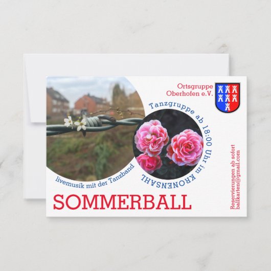 Zeefburgse Bal Uitnodiging (Voorkant)