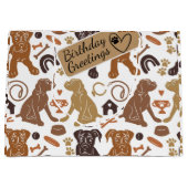 Zeefdoek naadloos patroon groot cadeauzakje (Voorkant)