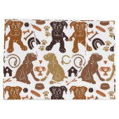 Zeefdoek naadloos patroon groot cadeauzakje (Achterkant)