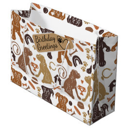 Zeefdoek naadloos patroon groot cadeauzakje