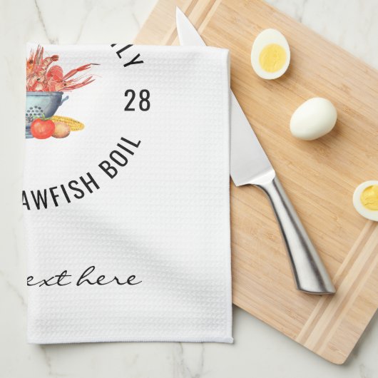 Zeefood picknick familie kreeft kookfeest partij theedoek (Quarter Fold)