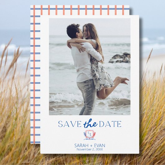 Zeefoto Kreeft Save the Date Uitnodiging