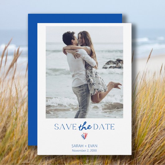 Zeefoto Kreeft Save the Date Uitnodiging