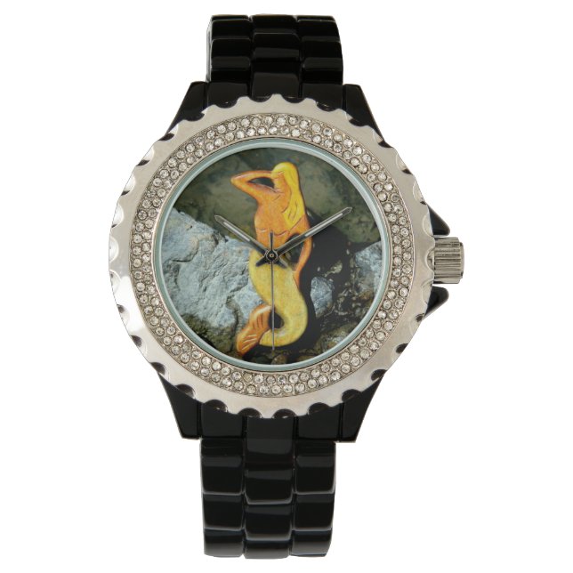 zeegaand als blonde zeemeermin horloge (Voorkant)