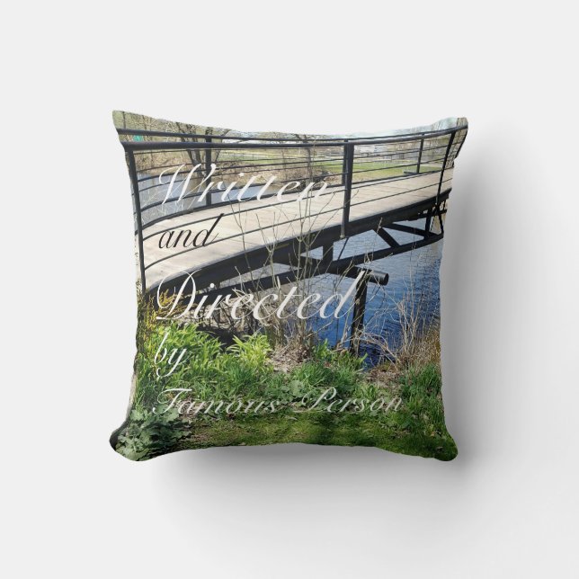 zeegaden brug - landschap werpt kussen op (Voorkant)