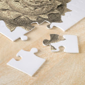 Zeegal aan zee van het strand van Seashell Legpuzzel (Zijkant)