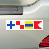 Zeegarakter tegen bumpersticker (Op auto)