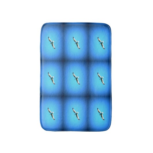 zeegarenden die blauw vliegen badmat (Voorkant Verticaal)