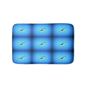 zeegarenden die blauw vliegen badmat