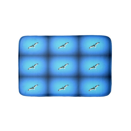 zeegarenden die blauw vliegen badmat (Voorkant)