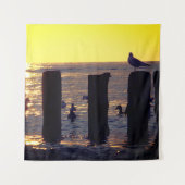 Zeegarenden door het water wandkleed (Voorkant (horizontaal))