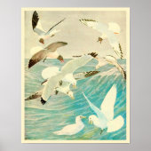  zeegarens en oceaangolven poster (Voorkant)