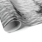 Zeegarens in beweging, zwart-wit fijn afbeelding cadeaupapier (Rol Hoek)
