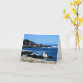 Zeegarnaal aan de kust van de Stille Oceaan, blanc Kaart (Gele Bloem)