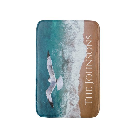 Zeegarnaal over het Zee Shore Badmat (Voorkant Verticaal)