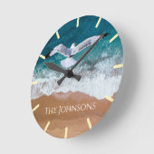 Zeegarnaal over het Zee Shore Ronde Klok (Hoek)