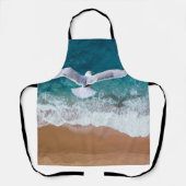 Zeegarnaal over het Zee Shore Schort (Voorkant)