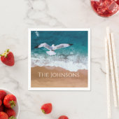 Zeegarnaal over het Zee Shore Servet (Insitu)