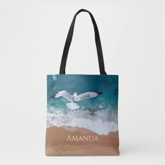 Zeegarnaal over het Zee Shore Tote Bag (Voorkant)