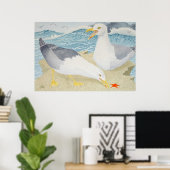 Zeegarren die op een klif rusten poster (Thuiskantoor)