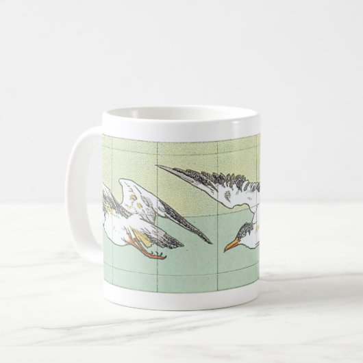  zeegarren Faux Tile Coffee Mok (Voorkant links)