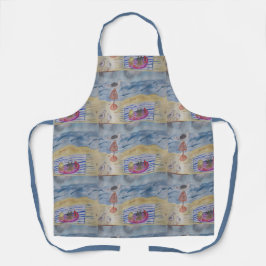 zeegarren op het strand schort