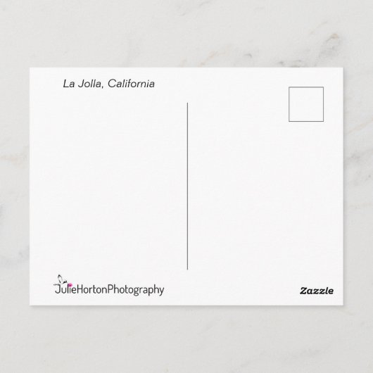 Zeegarren op zonsondergang, op maat gesneden briefkaart (Achterkant)