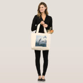 Zeegarren Vlucht over het Zee Grote Tote Bag (Voorkant (model))