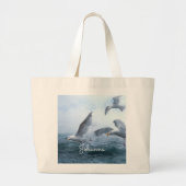 Zeegarren Vlucht over het Zee Grote Tote Bag (Voorkant)