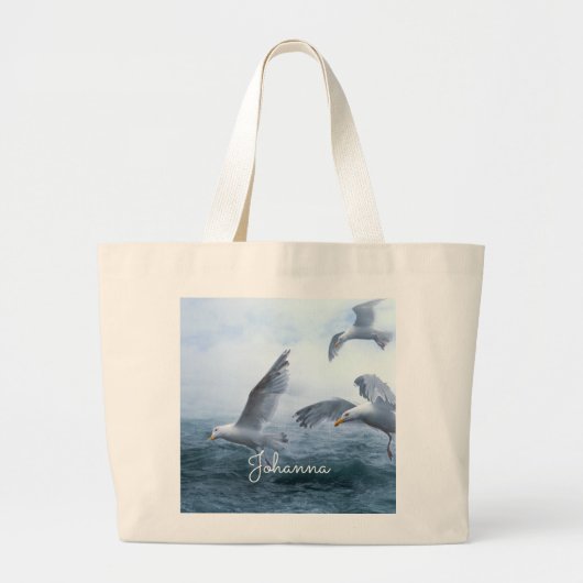 Zeegarren Vlucht over het Zee Grote Tote Bag (Voorkant)