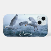 Zeegarren Vlucht over het Zee iPhone 15 Case (Achterkant horizontaal)