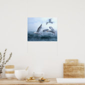 Zeegarren Vlucht over het Zee Poster (Keuken)