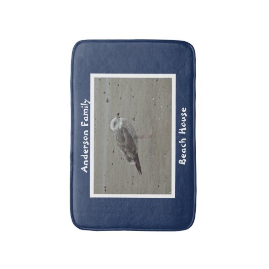 Zeegartistisch strand in de zand badmat (Voorkant Verticaal)