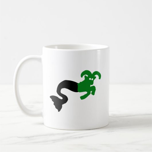 Zeegeit mok • Steenbok Scherpe Silhouet Embleem (Links)