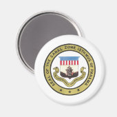 ZEEGEL VAN DE KANALZONE VAN PANAMA MAGNEET (Voorkant / Achterkant)