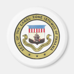 ZEEGEL VAN DE KANALZONE VAN PANAMA MAGNEET