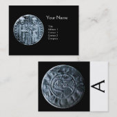 ZEEGEL VAN DE KNIGHTS TEMPLAIRE MONOGRAM VISITEKAARTJE (Voorkant / Achterkant)