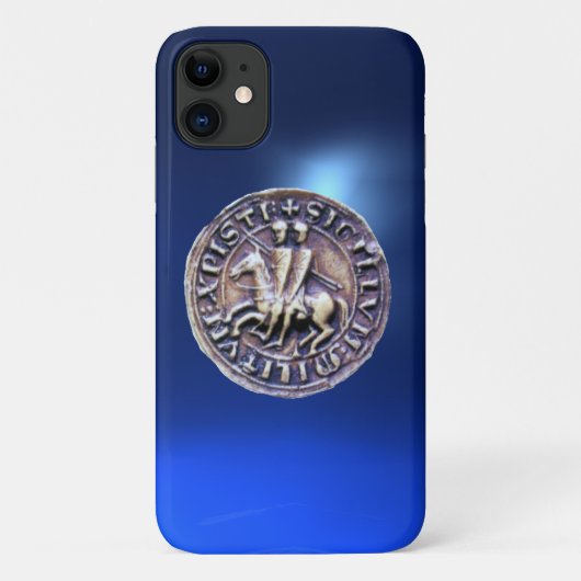 ZEEGEL VAN DE KNIGHTS TEMPLAR blue Case-Mate iPhone Case (Achterkant)