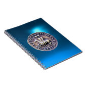 ZEEGEL VAN DE KNIGHTS TEMPLAR blue Notitieboek (Rechterzijde)