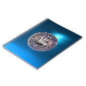 ZEEGEL VAN DE KNIGHTS TEMPLAR blue Notitieboek (Linkerzijde)