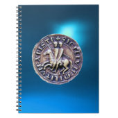 ZEEGEL VAN DE KNIGHTS TEMPLAR blue Notitieboek (Voorkant)