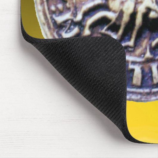 ZEEGEL VAN DE KNIGHTS TEMPLAR-geel Muismat (Hoek)