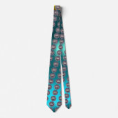 ZEEGEL VAN DE KNIGHTS TEMPLAR-geit blauw Stropdas (Voorkant)