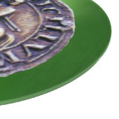 ZEEGEL VAN DE KNIGHTS TEMPLAR-gem groen Snijplank (Hoek)