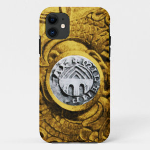 ZEEGEL VAN DE KNIGHTS TEMPLAR gold yellow iPhone 11 Hoesje