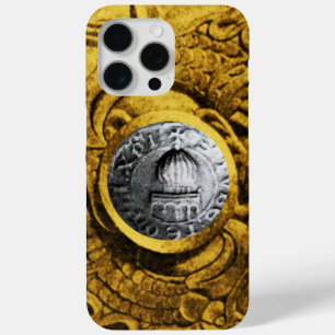 ZEEGEL VAN DE KNIGHTS TEMPLAR gold yellow iPhone 15 Pro Max Hoesje