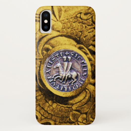 ZEEGEL VAN DE KNIGHTS TEMPLAR gold yellow Case-Mate iPhone Case (Achterkant)