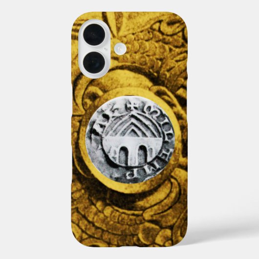 ZEEGEL VAN DE KNIGHTS TEMPLAR gold yellow Case-Mate iPhone Case (Achterkant)